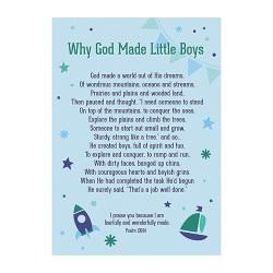 886083635564 Why God Made Little Boys (Poster)