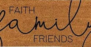 886083933653 Faith Family Friends Doormat