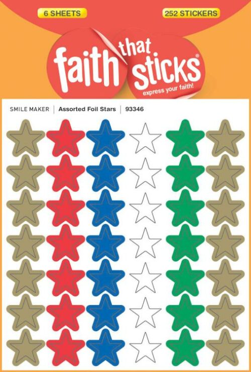 9781414393346 Assorted Foil Stars Stickers