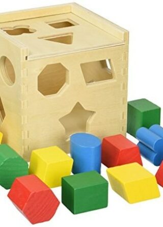 000772005753 Shape Sorting Wood Cube (Puzzle)