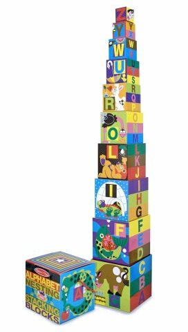 000772027823 Alphabet Nesting And Stacking Blocks