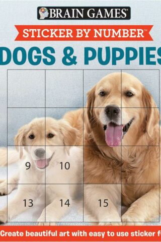 9781645581758 Sticker By Number Puppies And Dogs