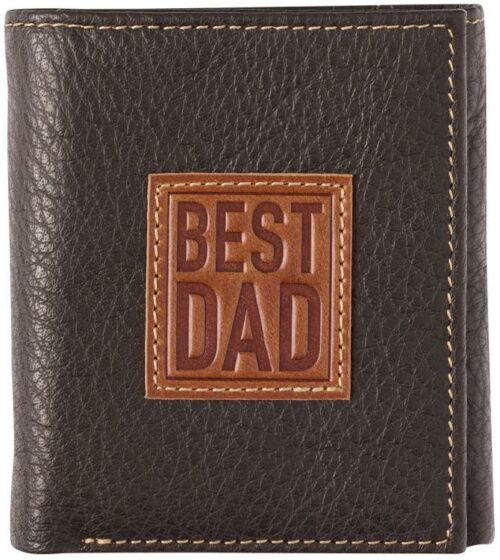 1220000320024 Best Dad Genuine Leather Trifold