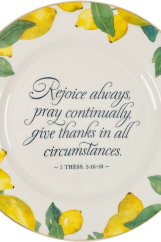 1220000324923 Rejoice Always Lemon Yellow Ceramic 1 Thessalonians 5:16-18