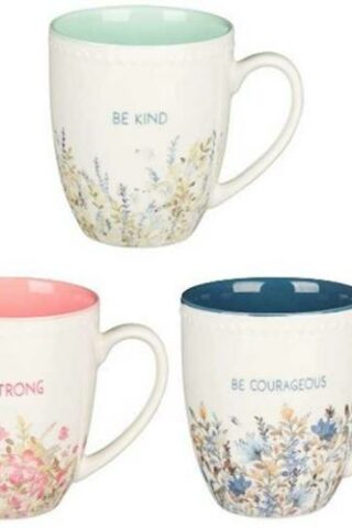 1220000370654 Faith Hope And Love Petite Floral Mug Set