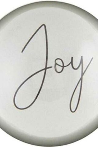 195002055094 Joy Glass Dome Paperweight