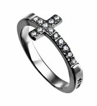 473689541797 Sideways Cross No Weapon (Size 9 Ring)