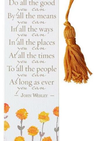 6006937138889 John Wesley Quote Tassel Bookmark