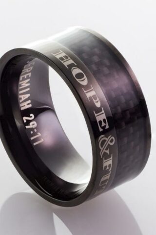 6006937145641 Hope And Future Stainless Steel (Size 9 Ring)