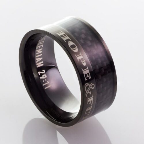 6006937145641 Hope And Future Stainless Steel (Size 9 Ring)