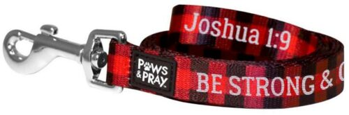 612978546222 Paws And Pray Strong And Courageous Pet Leash