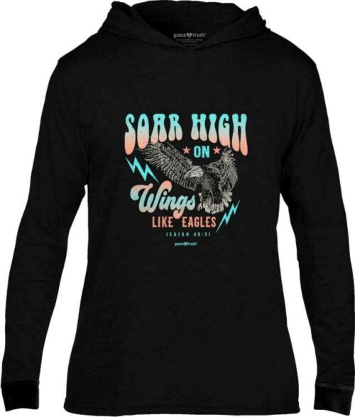 612978579077 Grace And Truth Soar High Hooded Long Sleeve (Small T-Shirt)