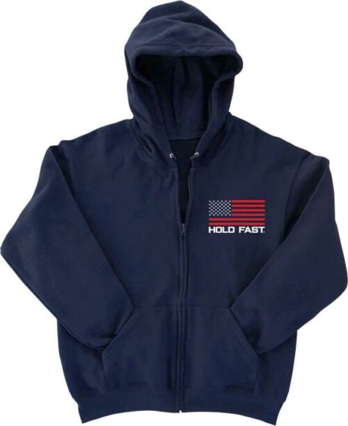 612978579688 Hold Fast Freedom Flag Zip Hooded