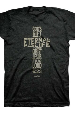 612978585238 Kerusso Eternal Life Cross (Medium T-Shirt)