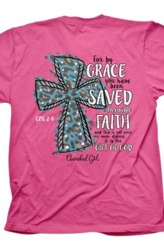 612978586327 Cherished Girl Leopard Cross (Small T-Shirt)