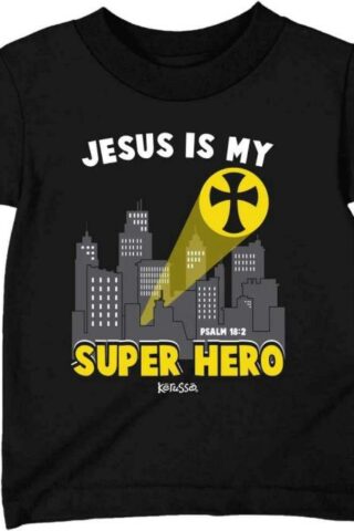 612978595749 Kerusso Kids Jesus Is My Super Hero (Large T-Shirt)