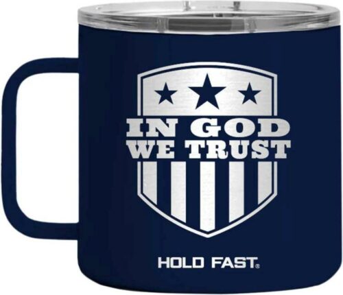 612978632376 Hold Fast In God We Trust Stainless Steel Mug With Handle