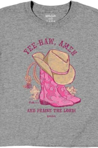 612978635032 Kerusso Kids Yee Haw Amen (Medium T-Shirt)