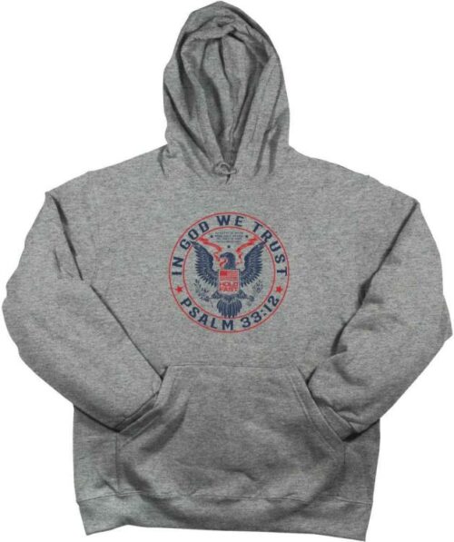 612978637029 Hold Fast Mens Hoody In God We Trust Emblem