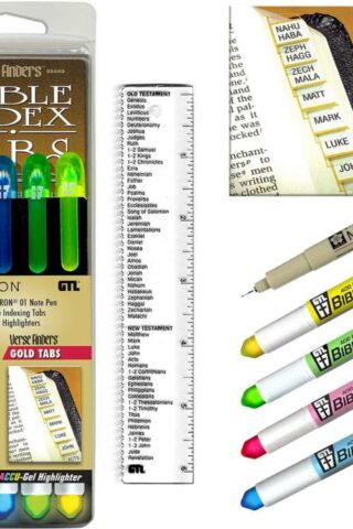 634989357048 Bible Study Starter Set Gold Tabs