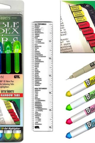 634989357260 Bible Study Starter Set Rainbow Tabs