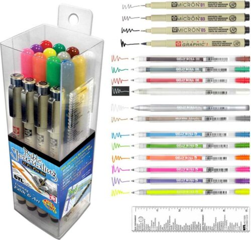 634989380169 Micron Gelly Roll Bible Journaling Pen Set