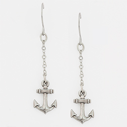 637955067576 Anchor Cross (Earring)