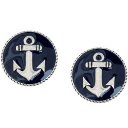 637955068450 Anchor With Epoxy (Earring)