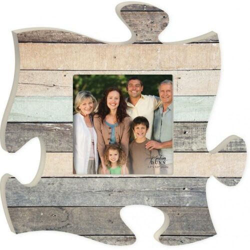 656200212103 Multicolor Wood Puzzle Piece Photo Frame (Plaque)