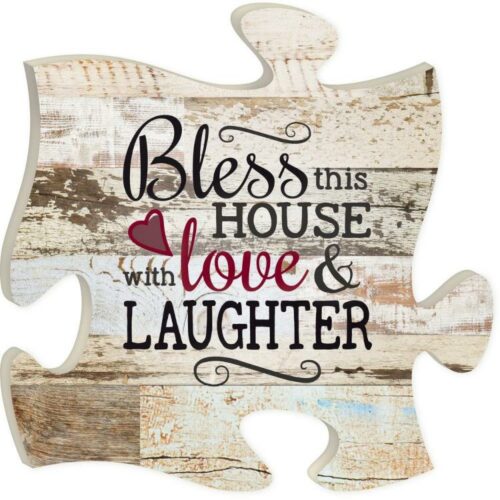 656200230312 Bless This House Puzzle Piece (Plaque)