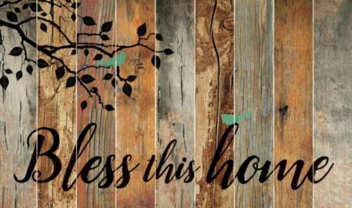 656200252819 Bless This Home Oversized Barn Board Sign (Plaque)