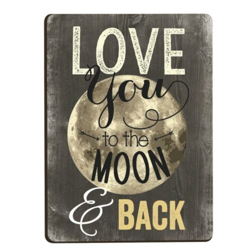 656200277614 Moon And Back Lithograph (Magnet)