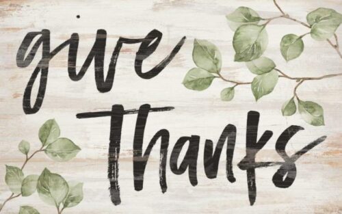 656200315057 Give Thanks Pallet Decor (Plaque)