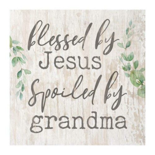 656200339213 Blessed By Jesus Spoiled By Grandma Short Block