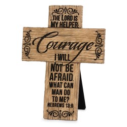 667665113744 Courage Wood Grain Cross