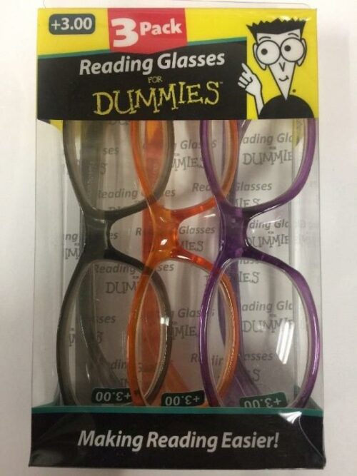 739042013005 Uni Sex 3 Pack Reading Glasses For Dummies