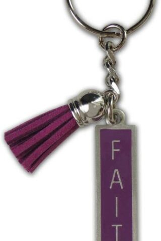 785525308199 Faith Keychain With Tassel