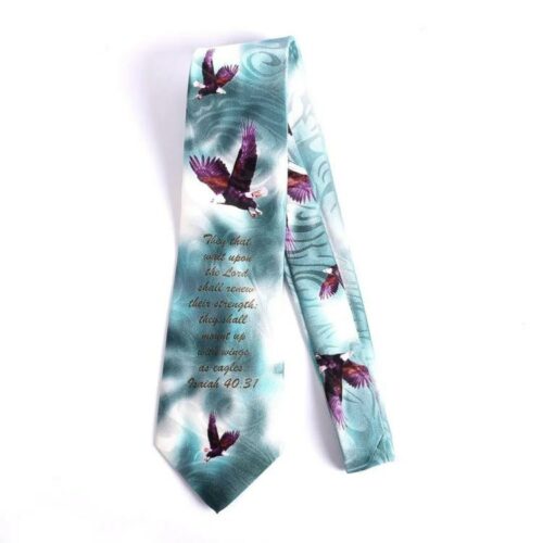 788200814121 Isaiah 40:31 Eagles Tie