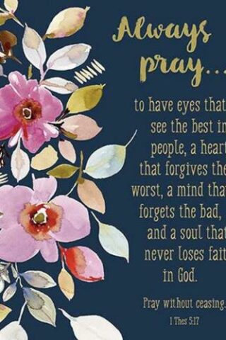 886083536489 Always Pray Poster