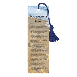 886083633867 Footprints Tassel Bookmark