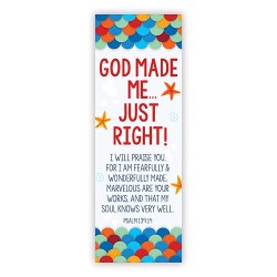 886083635502 God Made Me Just Right Bookmarks