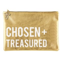 886083700477 Chosen And Treasured Metallic Pouch