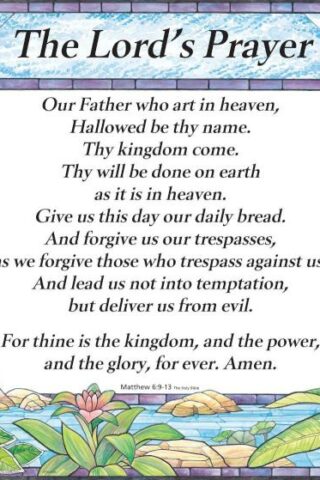 9780965508254 Lords Prayer Trespasses Wall Chart Laminated