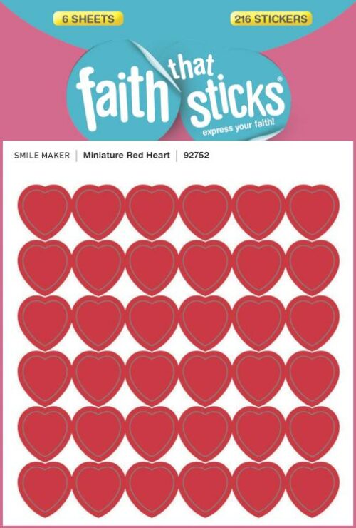 9781414392752 Miniature Red Heart Stickers