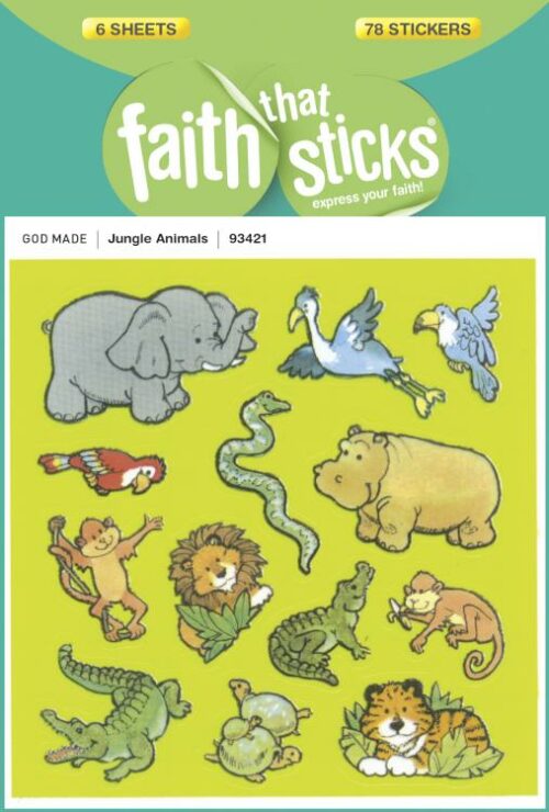 9781414393421 Jungle Animals Stickers