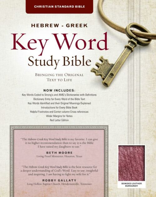 9781617155222 Hebrew Greek Key Word Study Bible