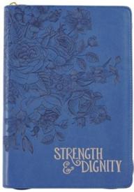 9781642722482 Strength And Dignity Zippered LuxLeather Journal