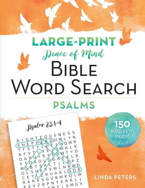 9781680996272 Peace Of Mind Bible Word Search Psalms (Large Type)