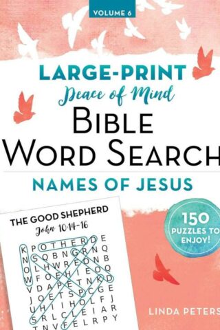 9781680997460 Peace Of Mind Bible Word Search Names Of Jesus (Large Type)