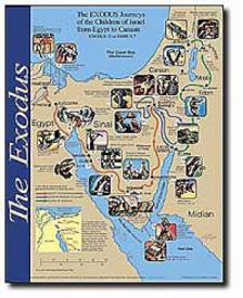 9781890947552 Exodus Wall Map Laminated